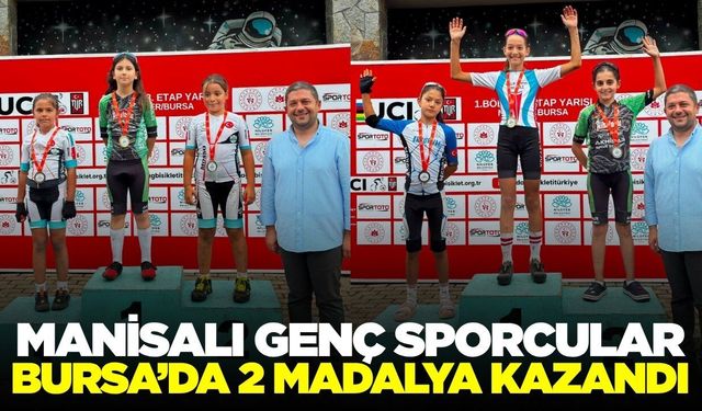 Manisalı Genç Bisikletçilerden Çifte Madalya