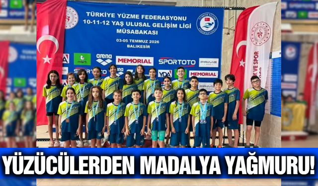 Manisalı yüzücülerden Balıkesir'de büyük başarı!