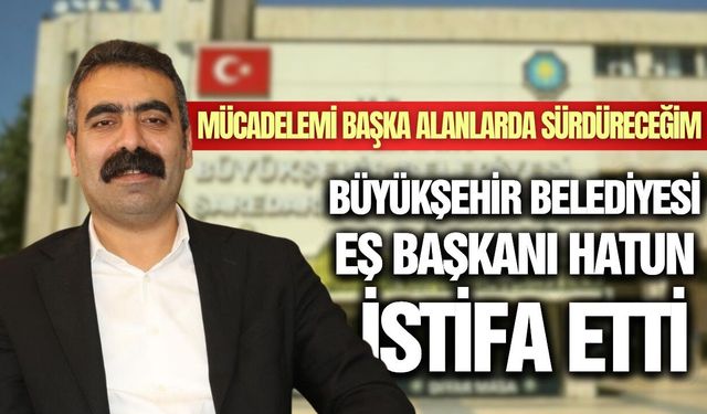 Büyükşehir Belediye eşbaşkanı istifa etti