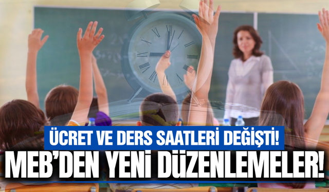 Resmi Gazete'de yayımlandı! MEB'den ücret düzenlemesi!