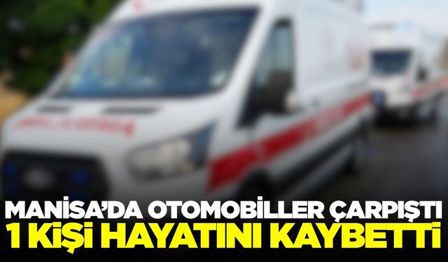 Salihli'de İki Otomobil Çarpıştı: 1 Ölü