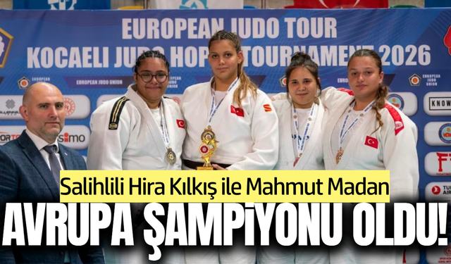 Salihlili judocular Kocaeli'de Avrupa Şampiyonu oldu!