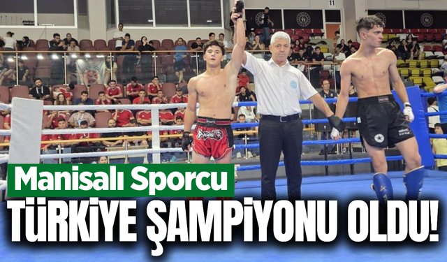 Manisalı sporcu Bolu'da altın madalya kazandı!