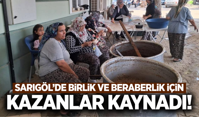 Sarıgöl'de geleneksel aşure hayrı!