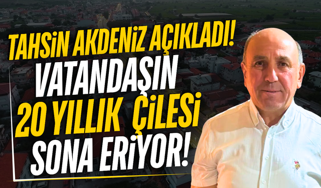 Sarıgöl'ün o mahallesinde yıllardır süren sorun çözüldü!