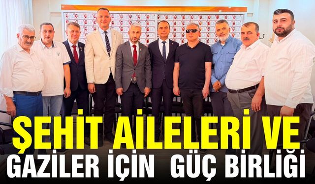 Manisa'da şehit aileleri ve gaziler için iş birliği