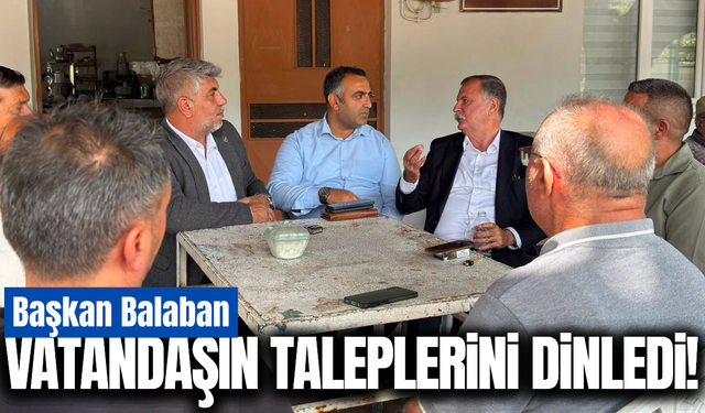 Semih Balaban, Gürle Mahallesi’nde vatandaşlarla bir araya geldi!