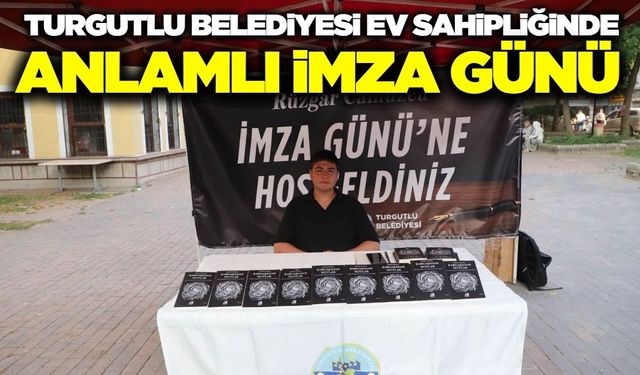 Turgutlulu genç yazar okurlarıyla buluştu