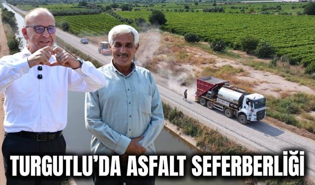 Turgutlu'da asfalt mesaisi sürüyor!