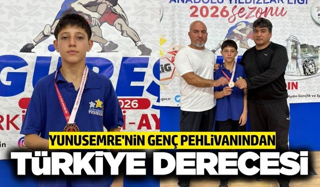 Yunusemreli güreşçi Türkiye üçüncüsü oldu!