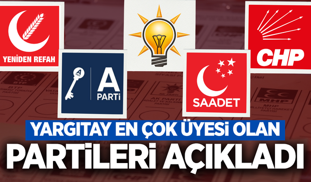 Yargıtay siyasi partilerin üye sayılarını açıkladı