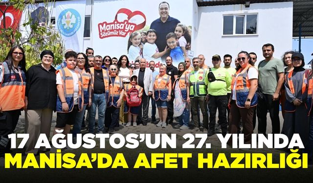 Manisa’da afet hazırlığı: Yüzlerce kişi katıldı