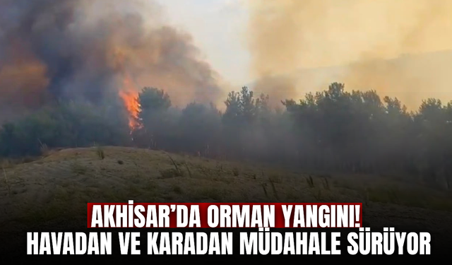 Akhisar'da korkutan yangın