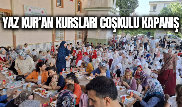 Akhisar’da yaz Kur’an Kursları coşkulu kapanış