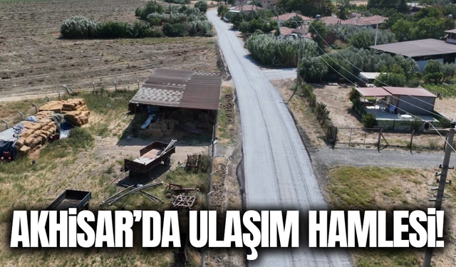 Akhisar’da yol yenileme çalışması aralıksız sürüyor!