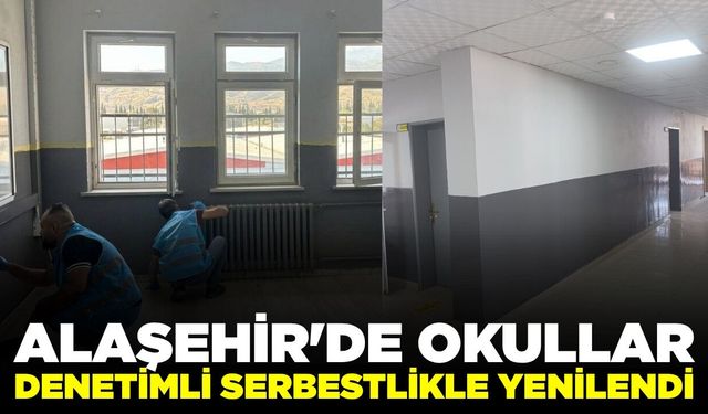 Ala­şe­hir'de de­ne­tim­li ser­best­lik yüküm­lü­le­rin­den eği­ti­me destek