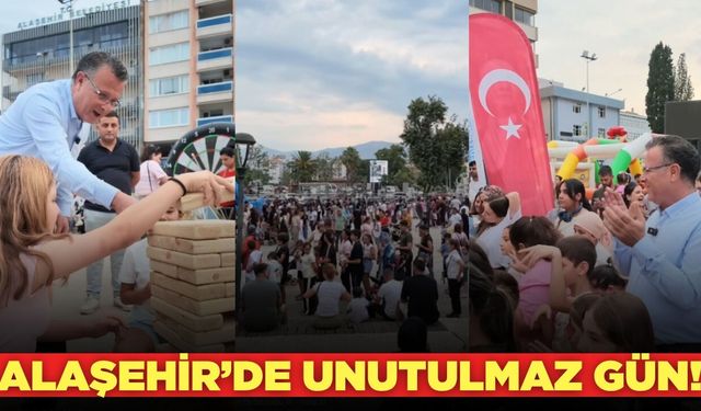 Alaşehir'de minikler unutulmaz bir gün yaşadı