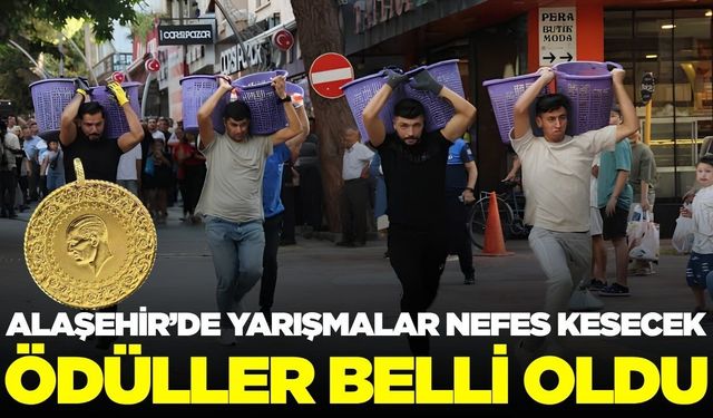 Alaşehir'de yarışmaların büyük ödülü belli oldu