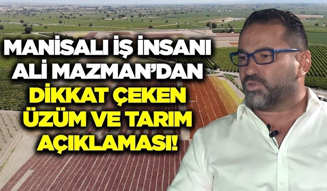 Ali Mazman'dan dikkat çeken çıkış: 'Ürün çeşitliliğini artırmamız lazım'