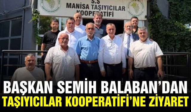 Başkan Balaban’dan Taşıyıcılar Kooperatifi’ne Taziye Ziyareti