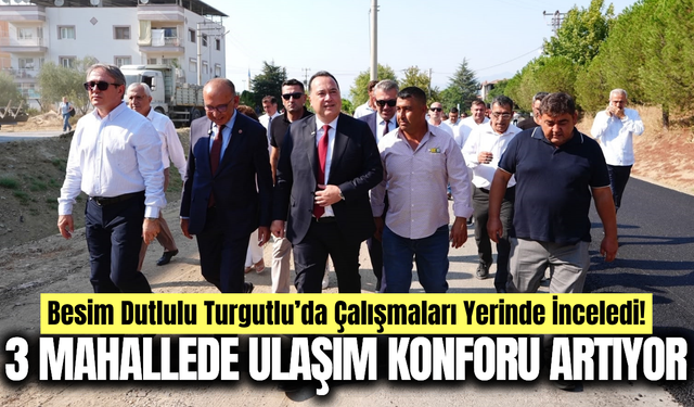Turgutlu’ya 5,5 kilometrelik asfalt hamlesi
