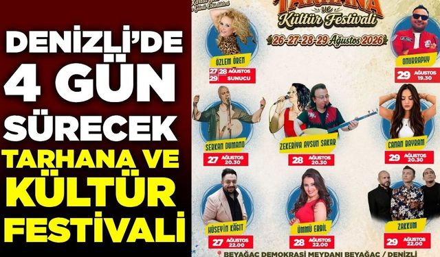 Denizli'de Tarhana ve Kültür Festivali