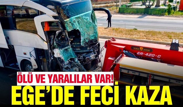 Yolcu otobüsü kamyonete çarptı: Ölü ve yaralılar var!