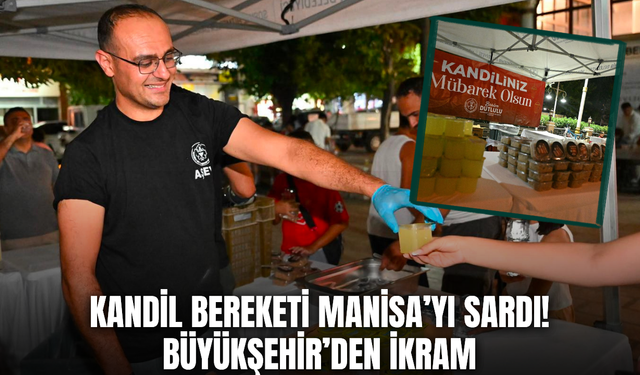 Manisa Büyükşehir kandil gecesinde gönüllere dokundu