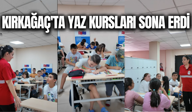Kırkağaç’ta çocuklar yaz tatilini öğrenerek ve eğlenerek geçirdi