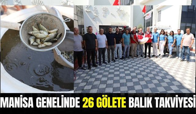 Manisa'da 1 Milyon 285 bin sazan yavrusu göletlerle buluştu
