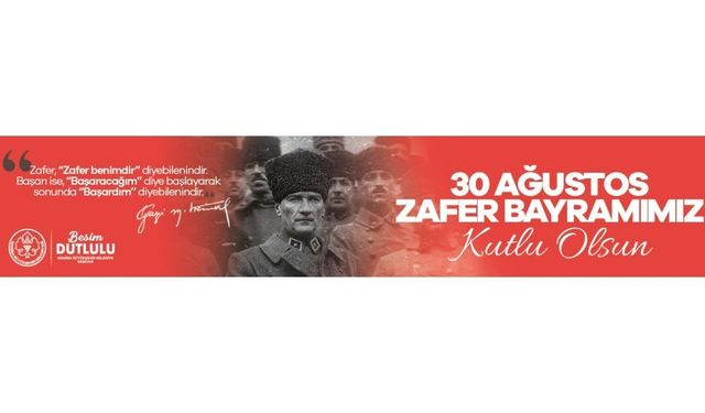 Manisa Büyükşehir Belediyesi 30 Ağustos Zafer Bayramı Kutlama Mesajı