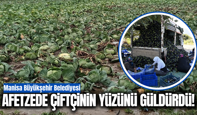 Manisa Büyükşehir’den sel mağduru çiftçiye can suyu!