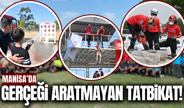 Manisa’da Gerçeği Aratmayan Afet Tatbikatı!
