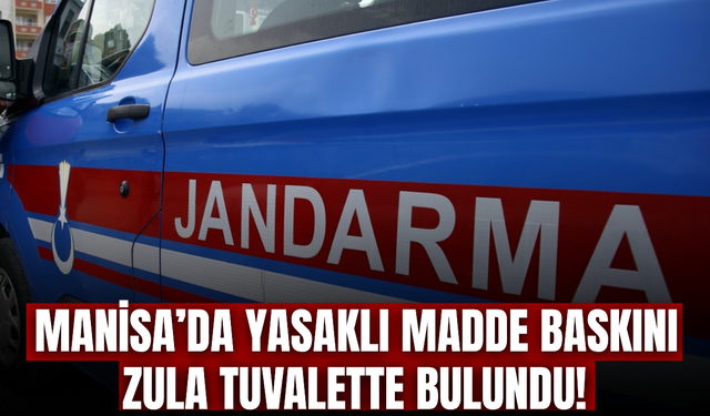 Manisa'da pasaj tuvaletine yasaklı madde zulası: 1 gözaltı!