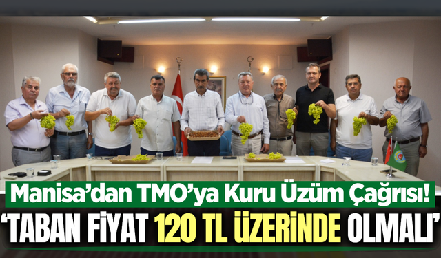 Manisa'da Ziraat Odası Başkanlarından kuru üzüm fiyatı çağrısı