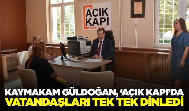 Salihli Kaymakamı Güldoğan vatandaşların taleplerini dinledi