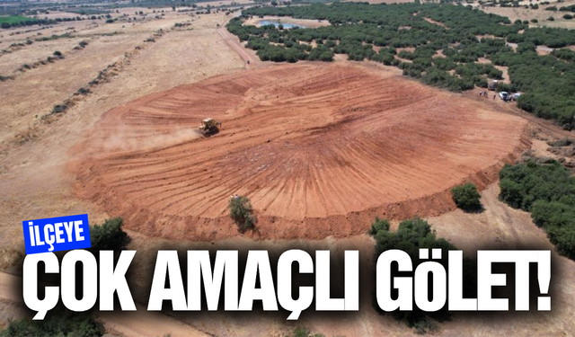 Salihli'de yangınlara ve kuraklığa karşı gölet hamlesi!