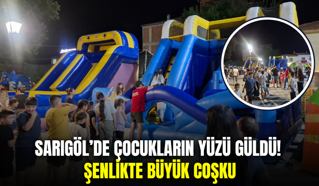 Sarıgöl’de çocuk şenliği yoğun ilgi gördü