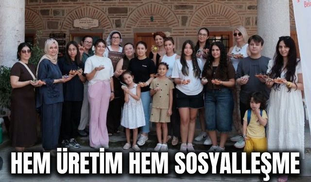 Şehzadeler’de Atölye Günleri kapsamında mumluk yapım atölyesi düzenlendi