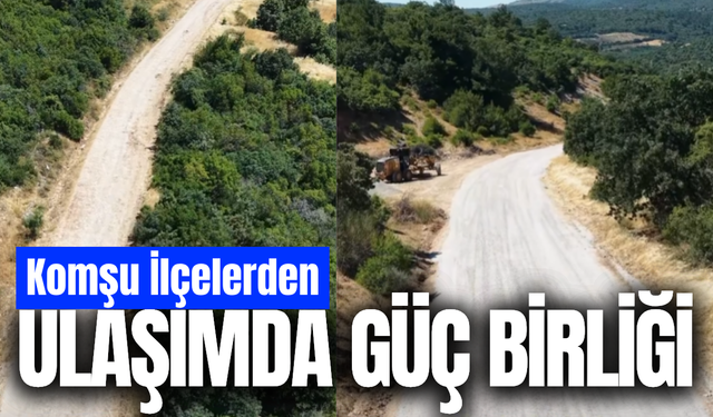 Soma ve Kırkağaç’ı bağlayan yolda çalışmalar sürüyor