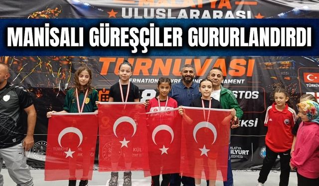Turgutlu Belediyesporlu güreşçiler Malatya’dan madalyalarla döndü