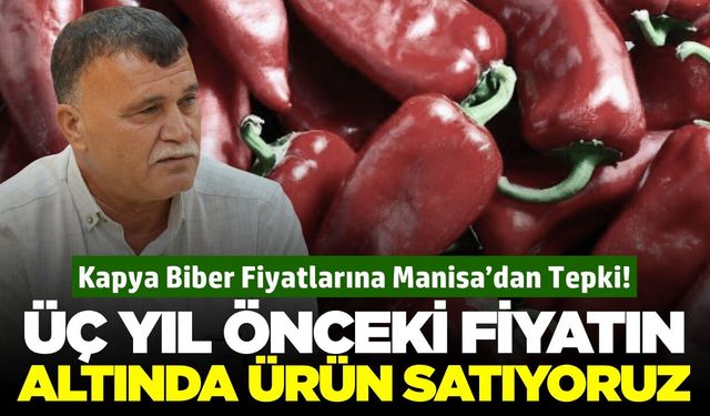 Turgutlu Ziraat Odası’ndan kapya biber fiyatlarına tepki: “Üretici neden zararına satıyor?”