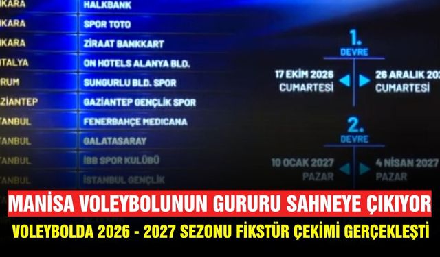 Manisa'nın adı Sultanlar Ligi Fikstüründe!