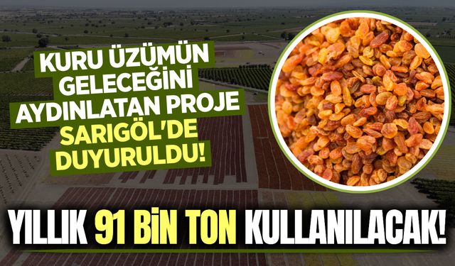 Sarıgöl'de Dev Proje: Kuru Üzüm ve Çiftçinin Kaderi Değişebilir!
