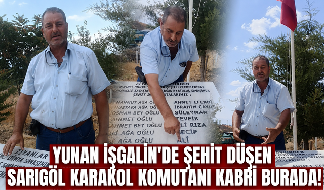Sarıgöl'ün bilinmeyen şehitlerine vefa