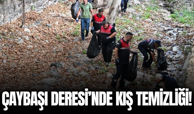Çaybaşı Deresi’nde Kış Öncesi Kapsamlı Temizlik Çalışması