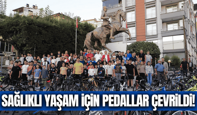 Demirci'de sağlıklı yaşam için pedallar çevrildi!