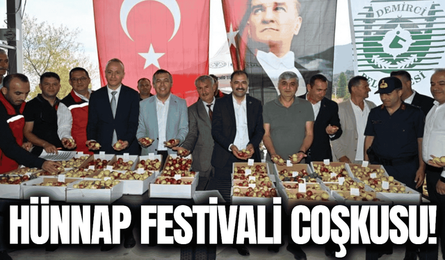 İlçede ilk hünnap festivali büyük ilgi gördü!