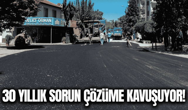 İlçenin 30 yıllık sorununa kalıcı çözüm!