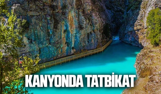 Acıpayam Kanyonu’nda tatbikat